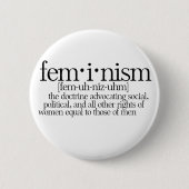 Feminismus definiert button (Vorderseite)