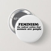 Feminismus definiert button (Vorne & Hinten)