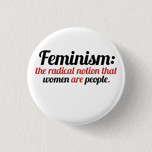 Feminismus definiert button (Vorderseite)
