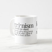 Feminismus definiert kaffeetasse (Vorderseite Links)