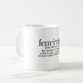 Feminismus definiert kaffeetasse (Vorderseite Links)