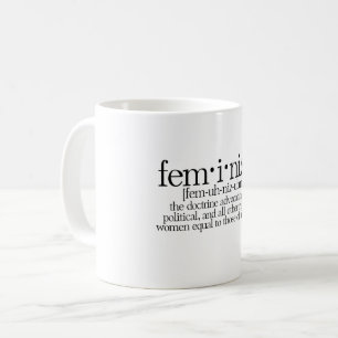 Feminismus definiert kaffeetasse