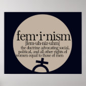 Feminismus definiert poster (Vorne)