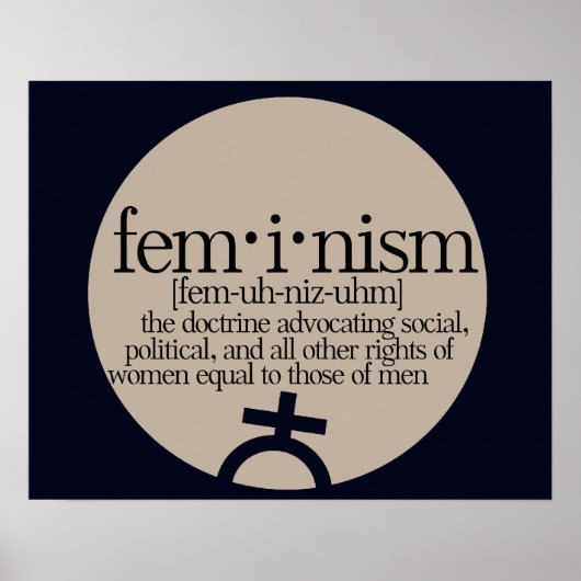 Feminismus definiert poster (Vorne)