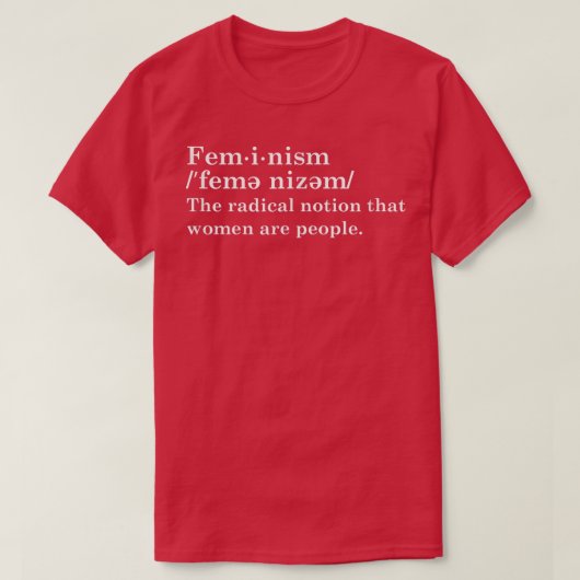 Feminismus Definition1099 T-Shirt (Design vorne)