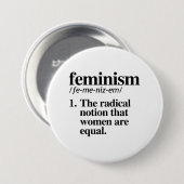 Feminismus Definition Button (Vorne & Hinten)
