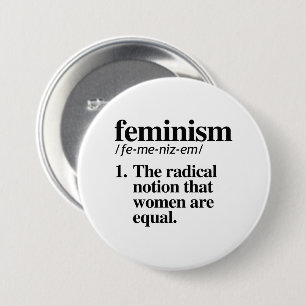 Feminismus Definition Button