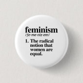Feminismus Definition Button (Vorderseite)
