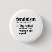 Feminismus Definition Button (Vorderseite)
