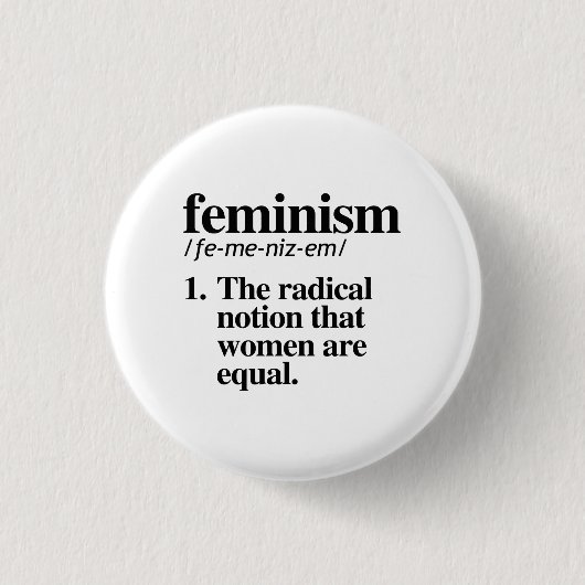 Feminismus Definition Button (Vorderseite)