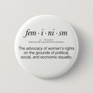 Feminismus-Definition Button