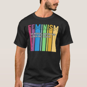 Feminismus Definition für starke Frauen und Gleich T-Shirt