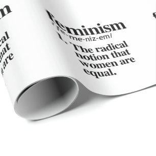 Feminismus Definition Geschenkpapier
