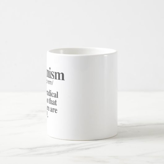 Feminismus Definition Kaffeetasse (Mittel)