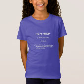 Feminismus-Definition lila T-Shirt (Vorderseite)