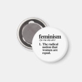 Feminismus Definition Magnet (Vorderseite/Rückseite)