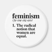 Feminismus Definition Magnet (Vorne)