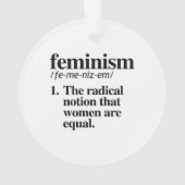 Feminismus Definition Ornament (Rückseite)