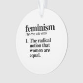 Feminismus Definition Ornament (Vorderseite)