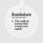 Feminismus Definition Ornament (Vorderseite)