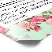 Feminismus Definition Print Fotodruck (Ecke)