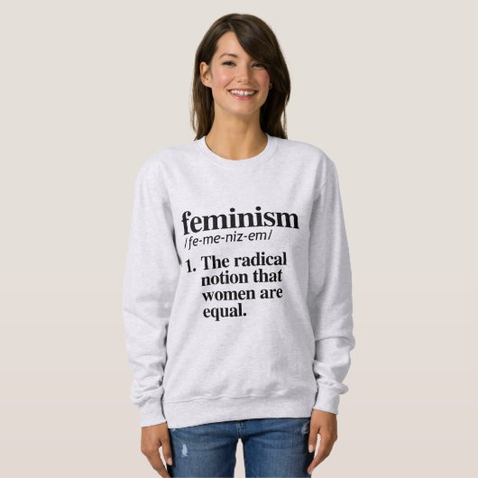 Feminismus Definition Sweatshirt (Vorne ganz)