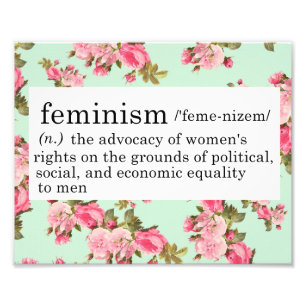 Feminismus-Definitions-Druck Fotodruck