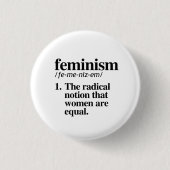 Feminismus: Die radikale Vorstellung, dass Frauen  Button (Vorderseite)