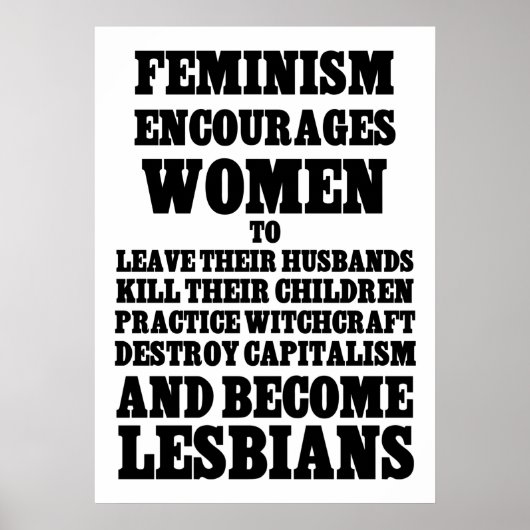 Feminismus ermutigt Frauen-Poster Poster (Vorne)