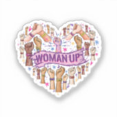 Feminismus Feministin Starke Frauenförderung Femin Aufkleber (Vorderseite)