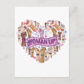 Feminismus Feministin Starke Frauenförderung Femin Begleitkarte (Rückseite)