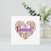 Feminismus Feministin Starke Frauenförderung Femin Einladung (Stehend Vorderseite)