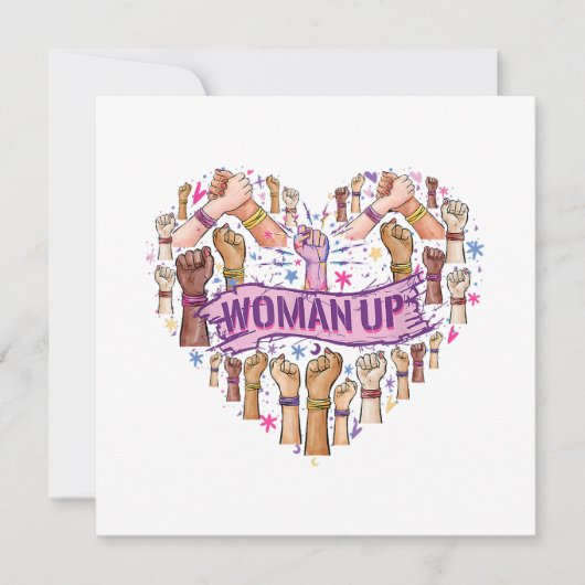 Feminismus Feministin Starke Frauenförderung Femin Einladung (Vorderseite)