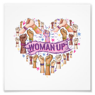 Feminismus Feministin Starke Frauenförderung Femin Fotodruck