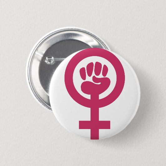 Feminismus für den Gewinn Button (Vorne & Hinten)