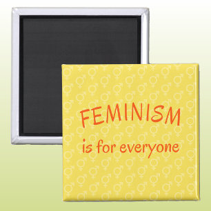Feminismus für jeden hellgelb magnet