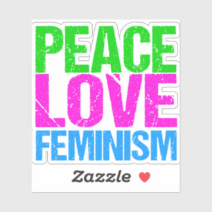 Feminismus in der Liebe Aufkleber