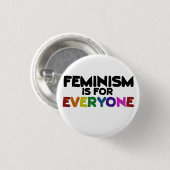Feminismus ist für alle button (Vorne & Hinten)