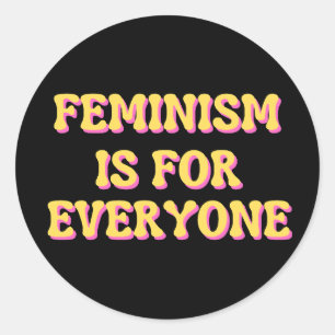 Feminismus ist für alle runder aufkleber
