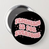 Feminismus ist für jeden Feminist Button (Vorne & Hinten)