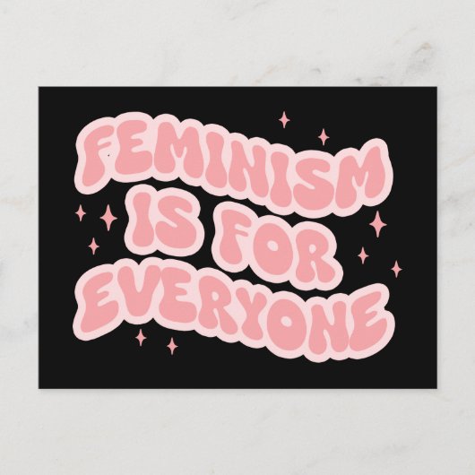 Feminismus ist für jeden Feminist Postkarte (Vorderseite)