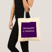Feminismus ist mächtig - Totbeutel Tragetasche (Vorderseite (Produkt))