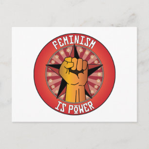 Feminismus ist Power Postkarte