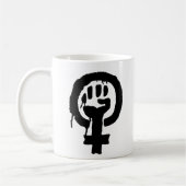 Feminismus-Logo-Symbol-Tasse Kaffeetasse (Links)