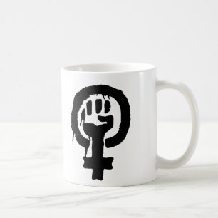 Feminismus-Logo-Symbol-Tasse Kaffeetasse