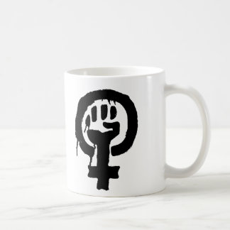 Feminismus-Logo-Symbol-Tasse Kaffeetasse