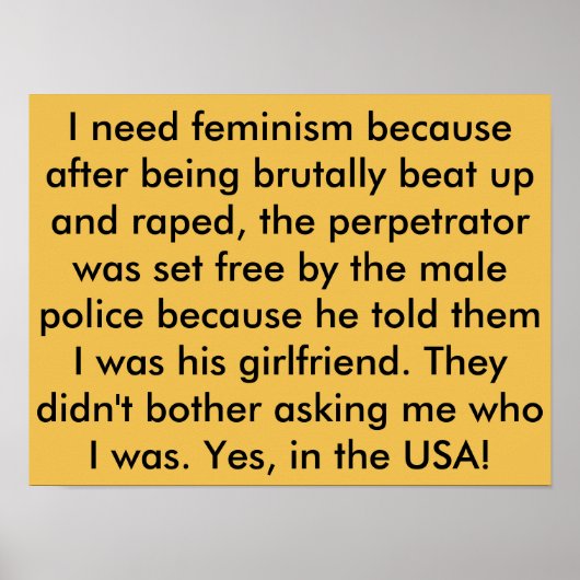 Feminismus - Plakate - Verbrechen gegen Frauen - A (Vorne)