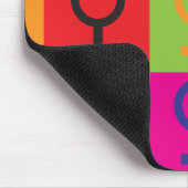 Feminismus-Pop-Kunst Mousepad (Ecke)