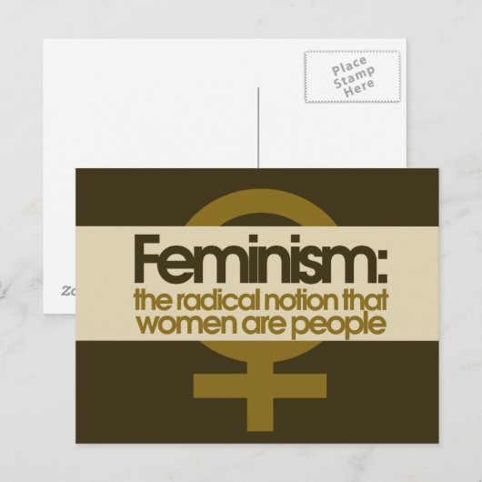 Feminismus Postkarte (Vorne/Hinten)