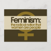Feminismus Postkarte (Vorderseite)